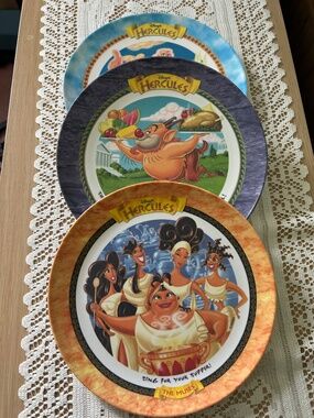 VINTAGE - Hercules Disney McDonald's Plates 1997